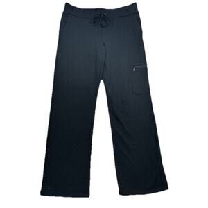 Lauren Ralph Lauren Black Active Pants Womens Large Yoga Lounge Comfy Sweatpants
